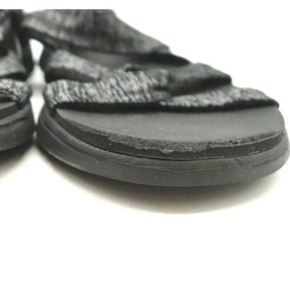 Skechers On The Go Goga Max Black Gray Stretch Strap Sandals Shoes Women's 10 - Picture 12 of 12